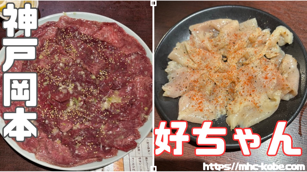 【ネット予約可】塩で食べるホルモンやタンが絶品【好ちゃん】神戸岡本